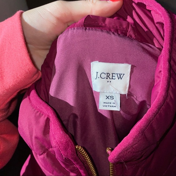 J. Crew Quilted Magenta Vest - Picture 8 of 9